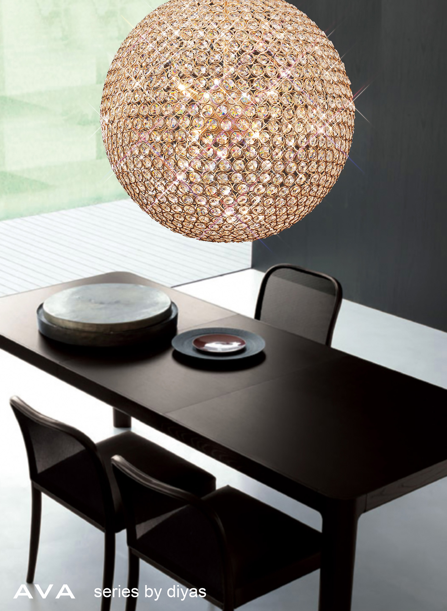 Ava Crystal Ceiling Lights Diyas Single Crystal Pendants Ava Crystal Ceiling Lights Diyas Single Crystal Pendants